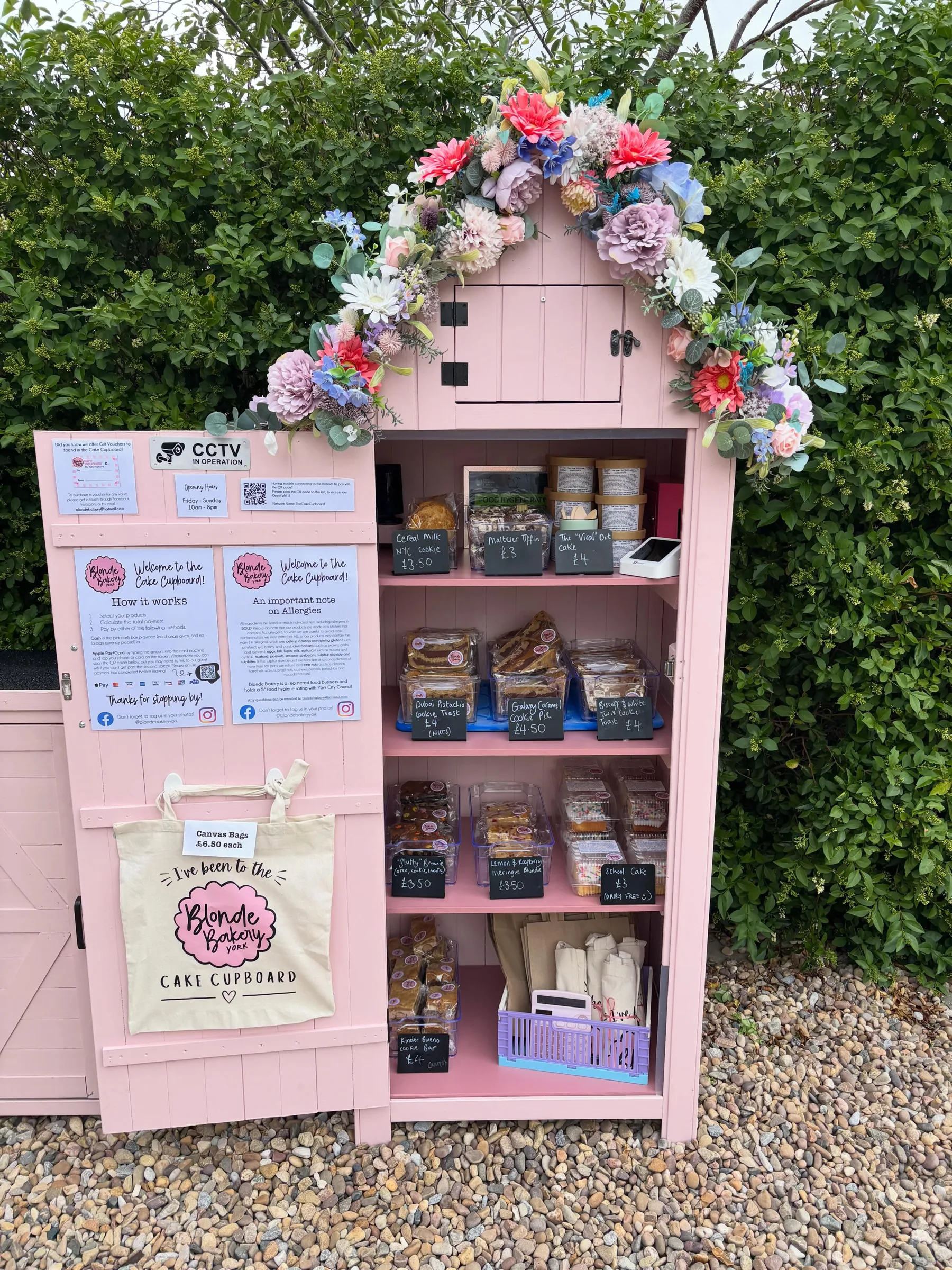 Blonde Bakery Cake Cupboard: honesty box on HonestyBox.uk