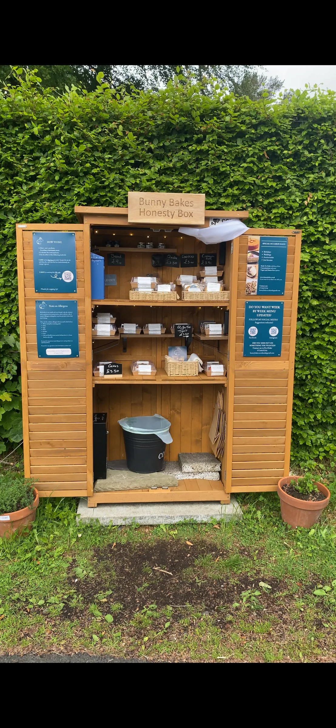 Bunny Bakes: honesty box on HonestyBox.scot