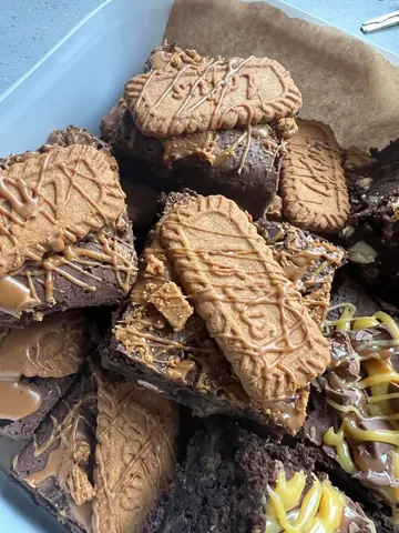 A box of chocolate chip cookies.