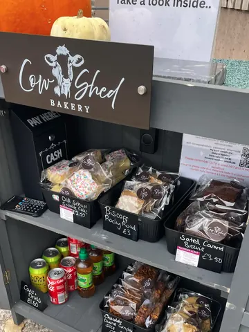 A display of food items in a store.