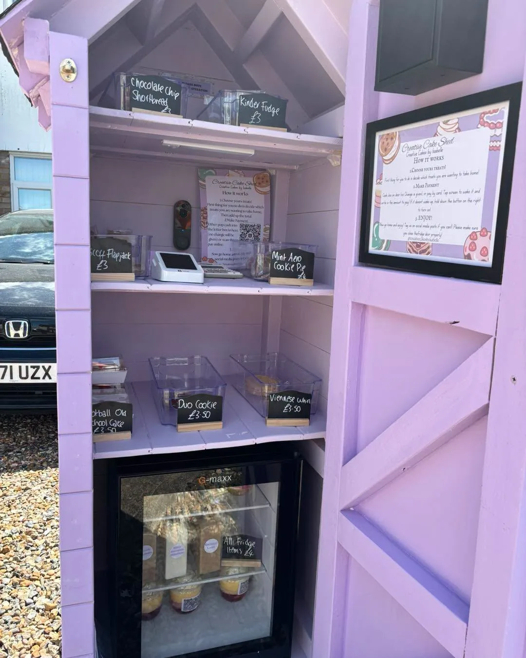 Creative Cake Shed: honesty box on HonestyBox.uk