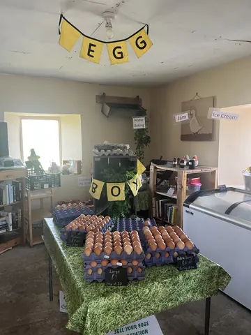A table full of eggs.