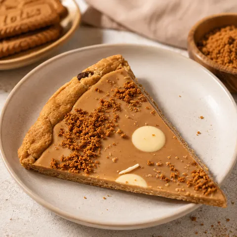 A slice of cake on a plate.