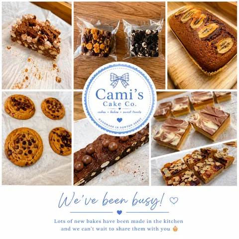 A collage of photos of various desserts.