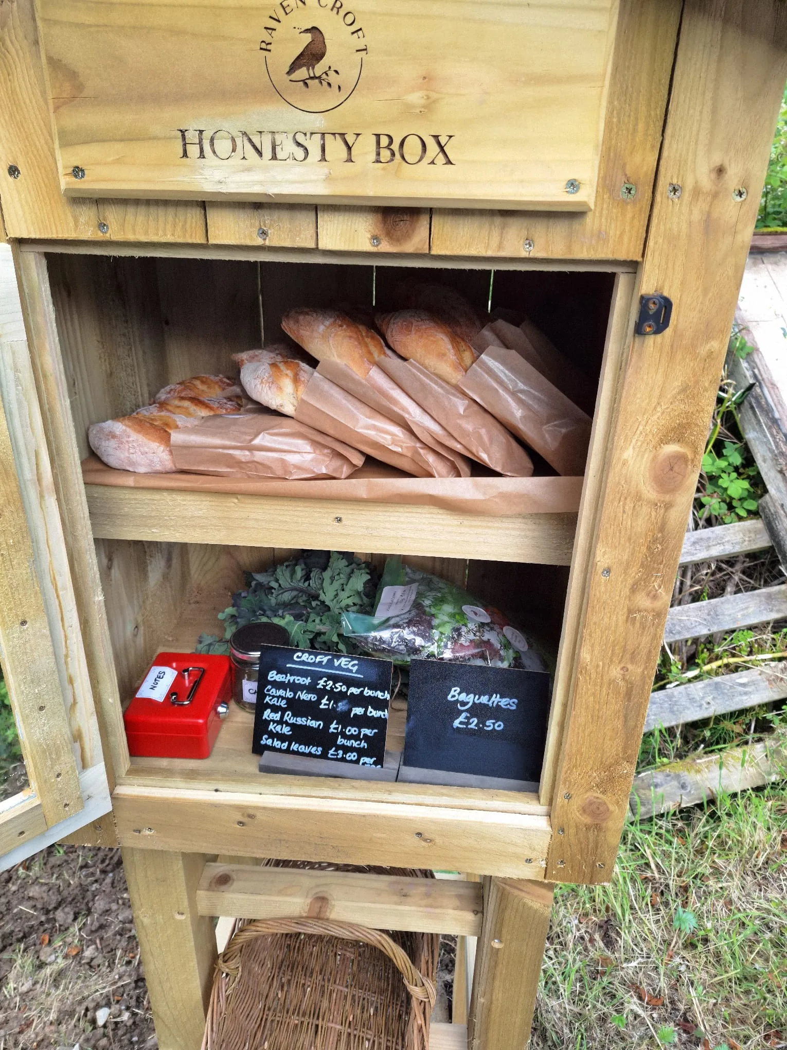 Raven Croft Honesty Box: honesty box on HonestyBox.scot