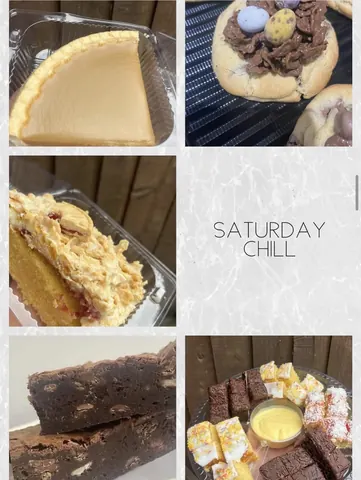 A collage of images of various desserts.