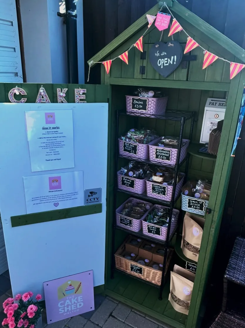 The Cake Shed Welton: honesty box on HonestyBox.uk